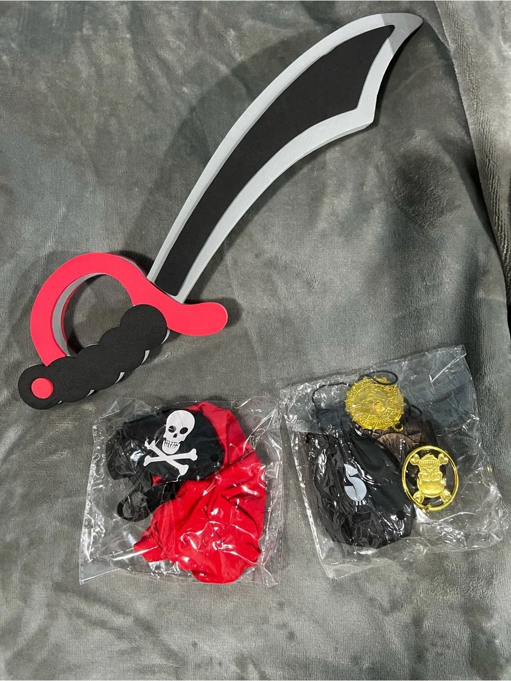Child's Pirate Costume - Black, Red & Gold